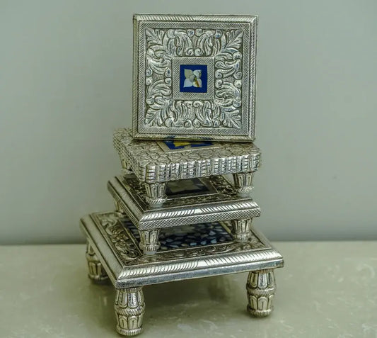 Luxury Meets Tradition: Best Silver Chowki Designs for Pooja Rooms