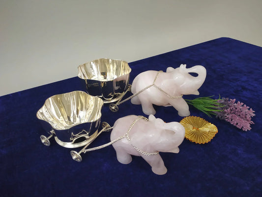 Elevate Your Pooja Room with Divine Silver Decor: Stools, Elephants & Frames