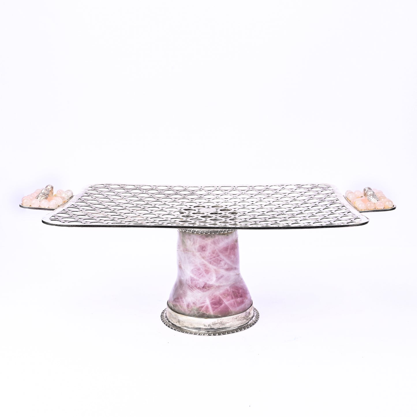 Checkered Rose Quartz Platter