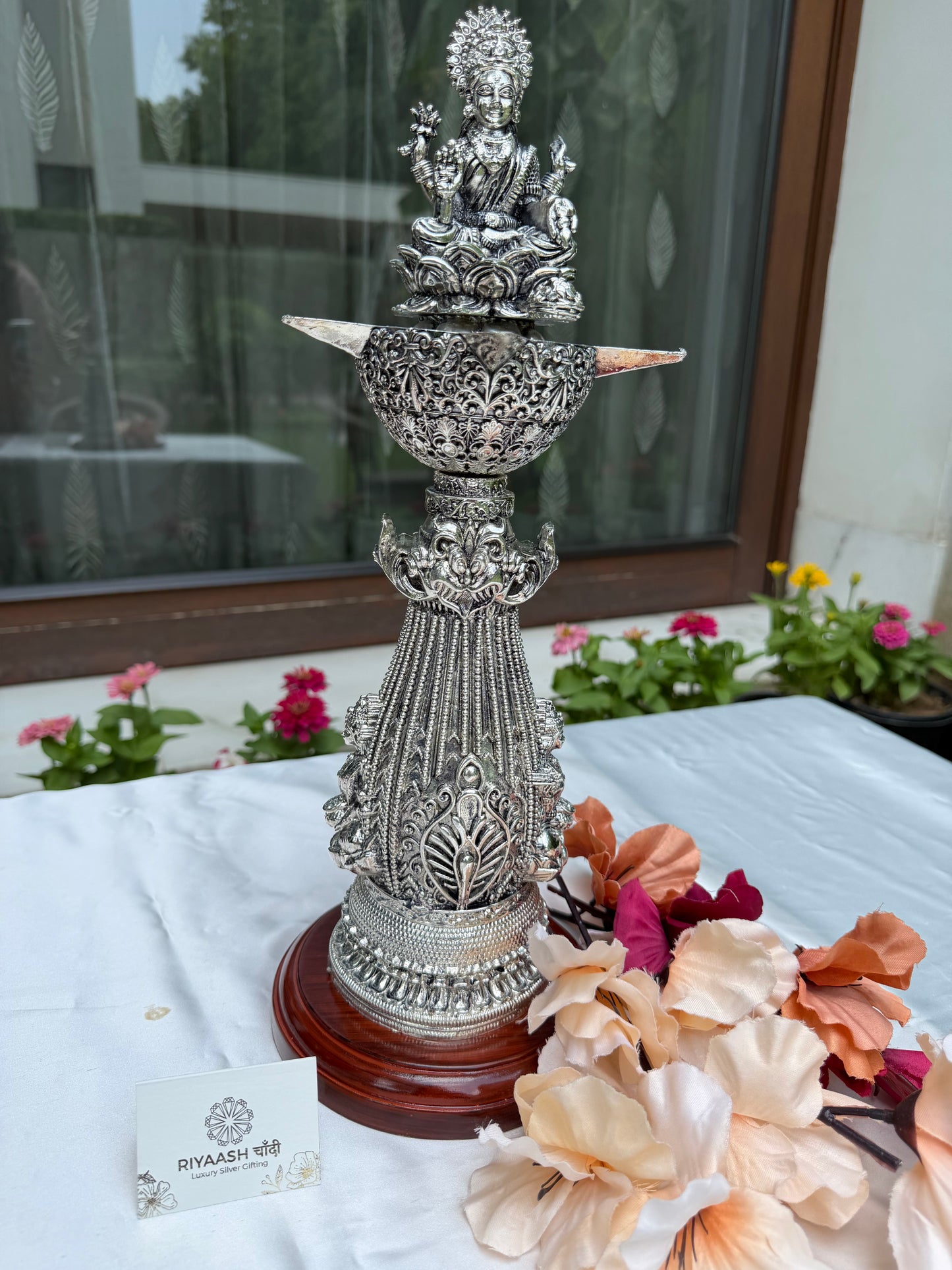 Silver Laxmi Stand