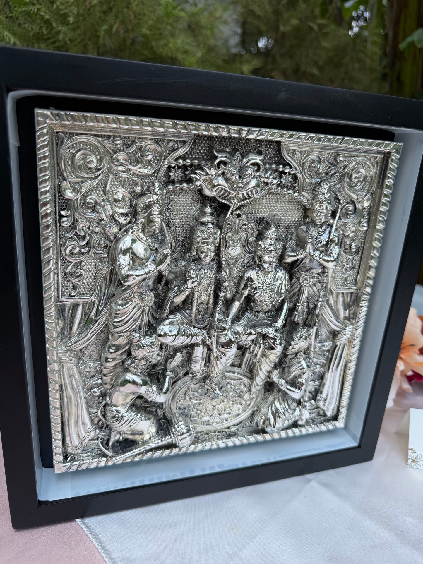 Silver Ram-Darbar LED Frame