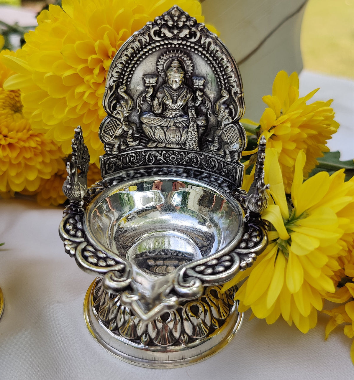 Silver Laxmi Diya