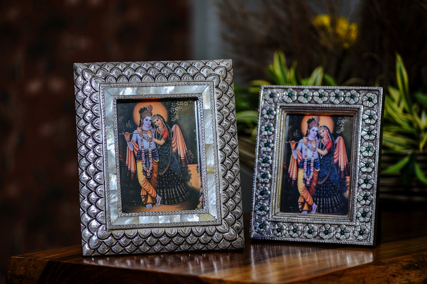 Peacock Design Feather Photo Frame