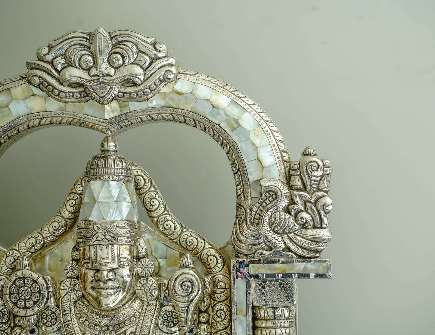 Tirupati Balaji in Silver MOP