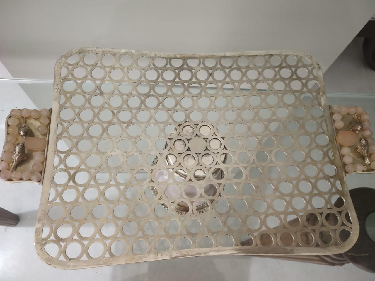 Checkered Rose Quartz Platter