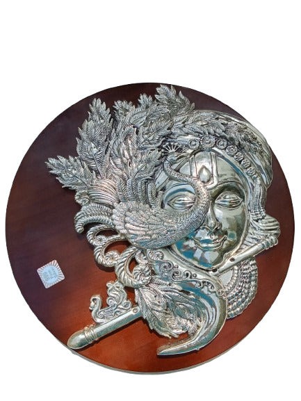 Silver Krishna Idol