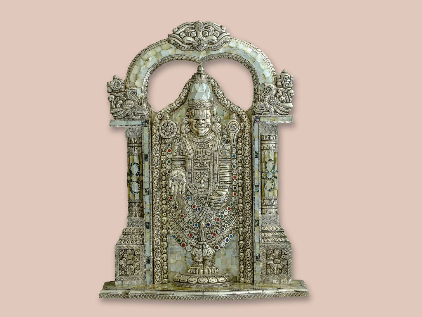 Image of Tirupati Balaji in Silver MOP