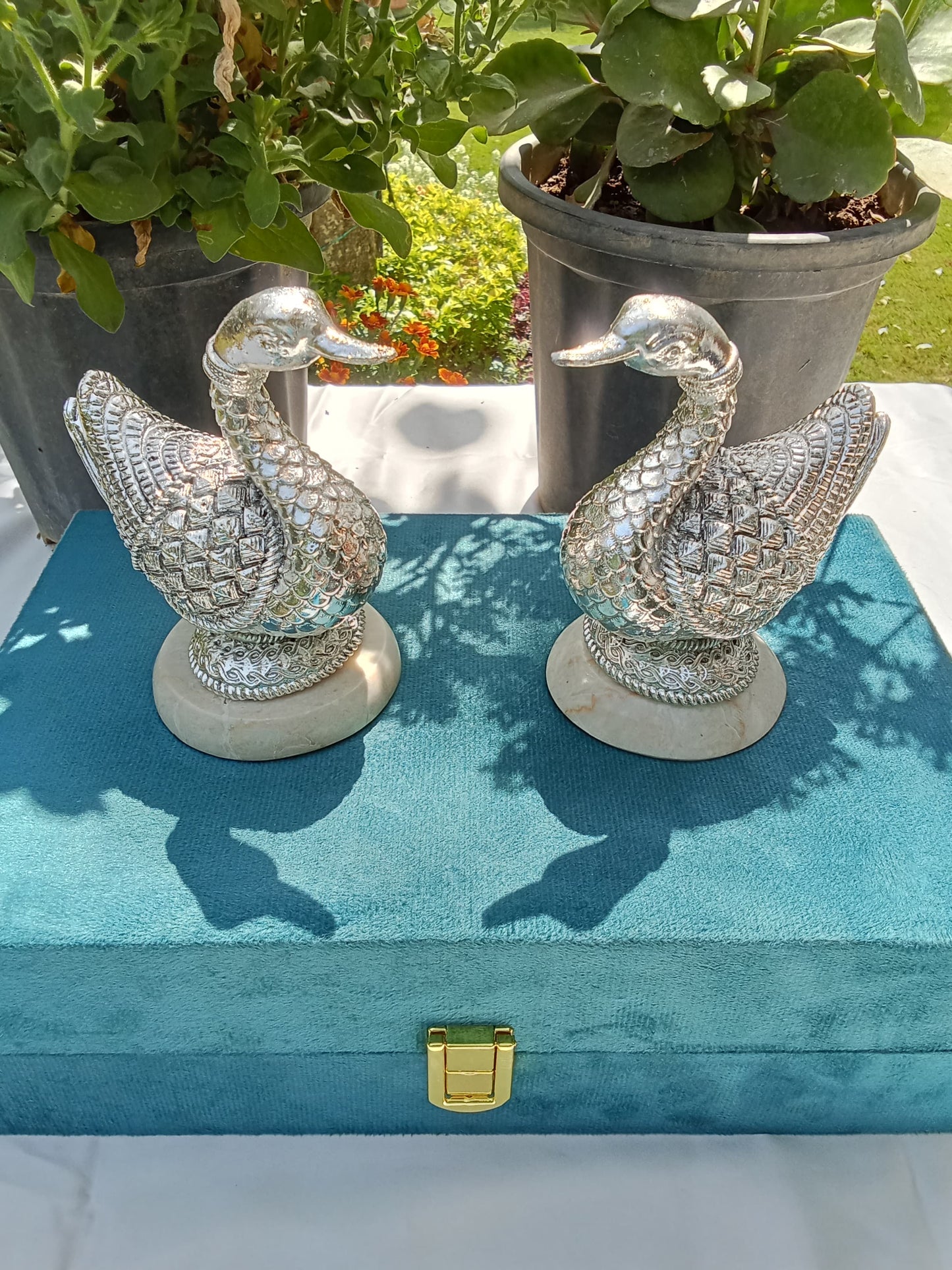 Silver Duck Pair