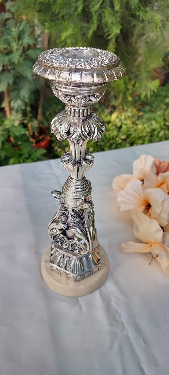 Silver Candle Stand