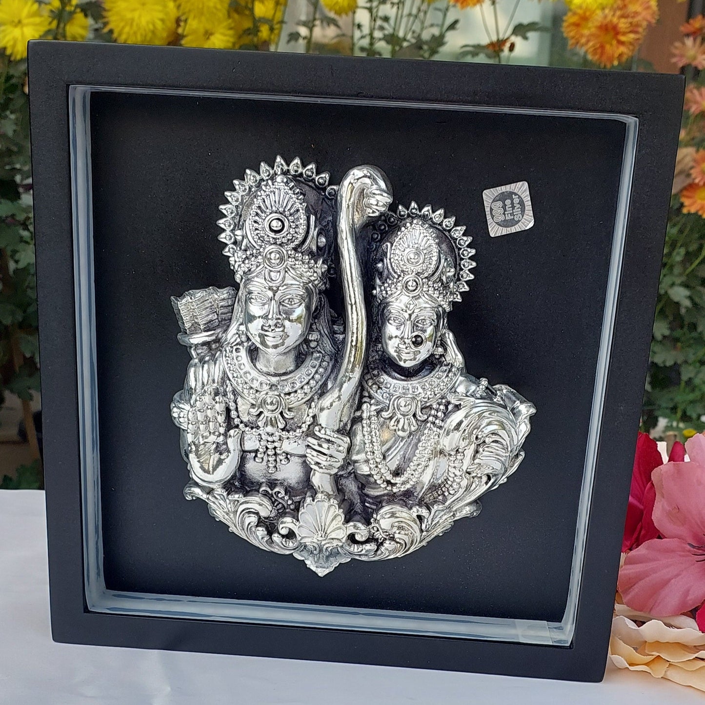Silver Ram-Sita Frame