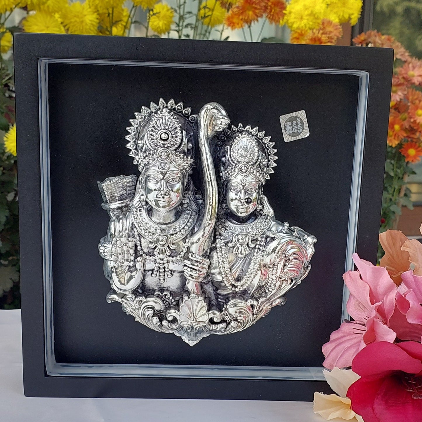 Silver Ram-Sita Frame