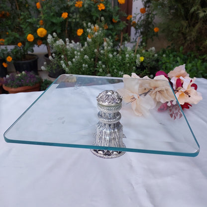 One Leg Silver Platter