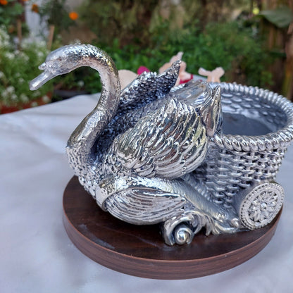 Silver Duck Basket