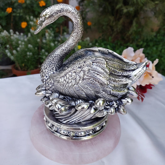 Rose Quartz Lotus Duck