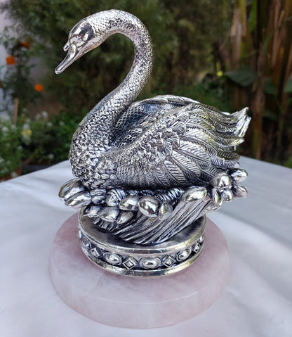 Rose Quartz Lotus Duck
