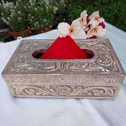 Silver Tissue Box