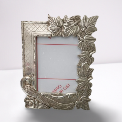 Peacock Silver Photo Frame