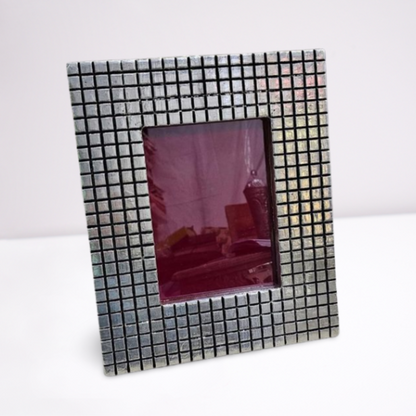 silver photo frame