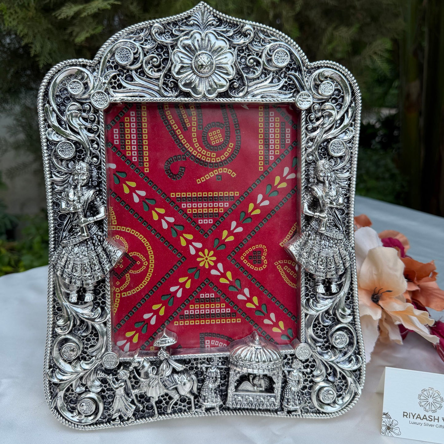 Silver Baraat Photo Frame