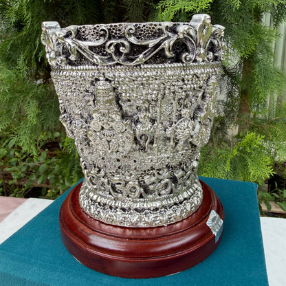 Silver Tulsi Pot