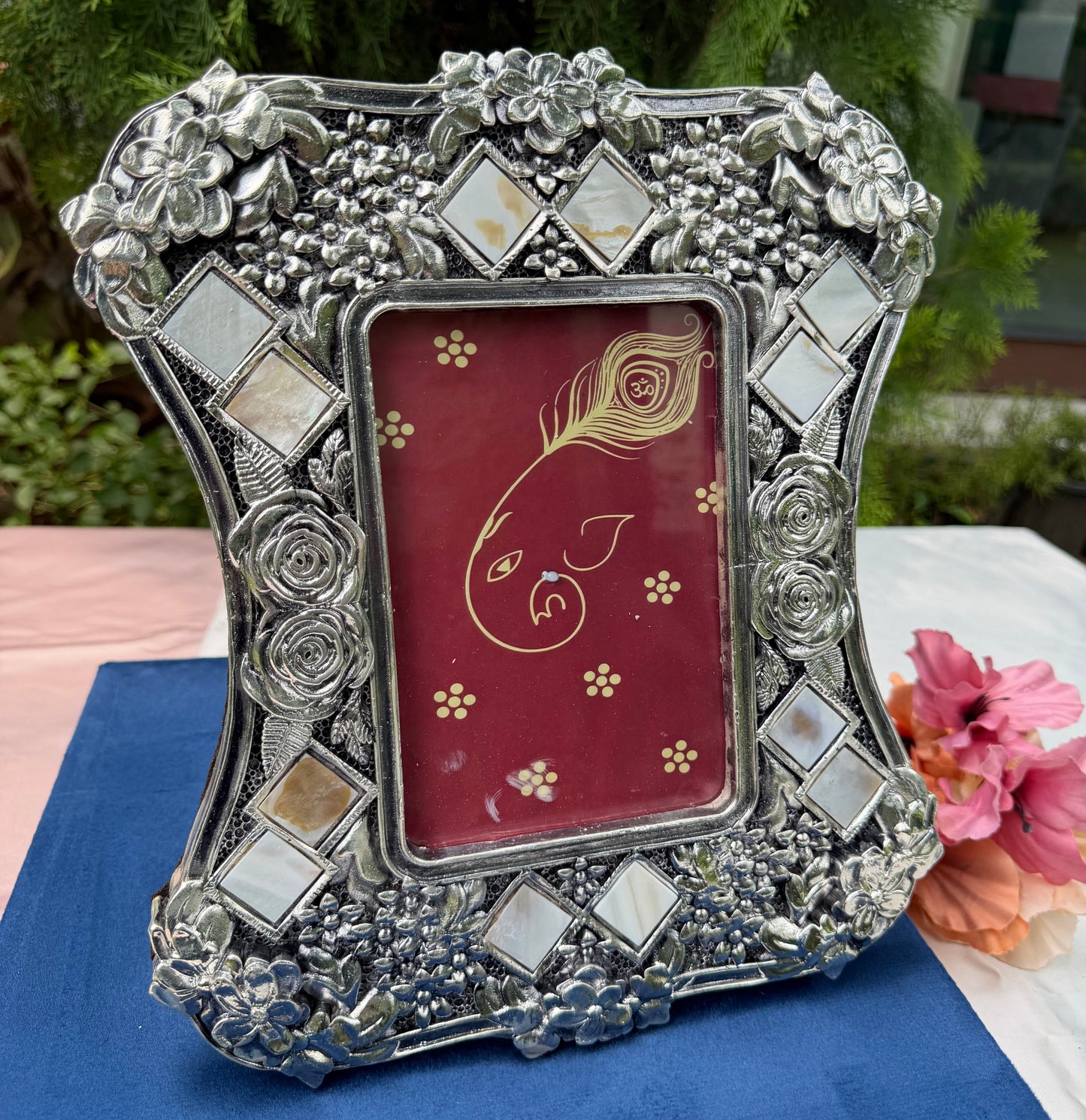Silver MOP Photo Frame
