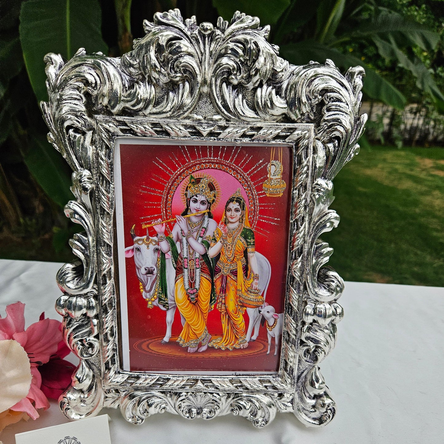 Silver Designer Photo Frame