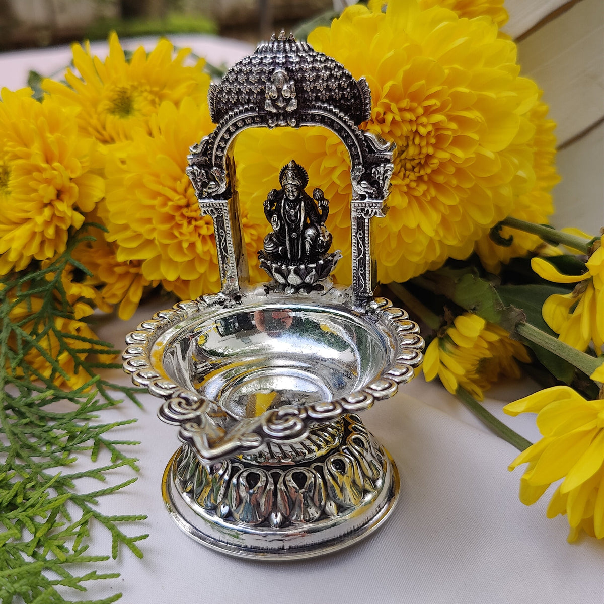 Silver Laxmi Diya