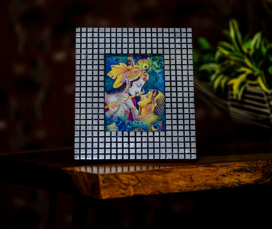 Square Check Photo Frame