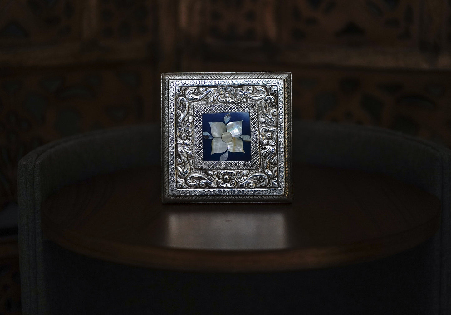 Silver Small MOP Chowki