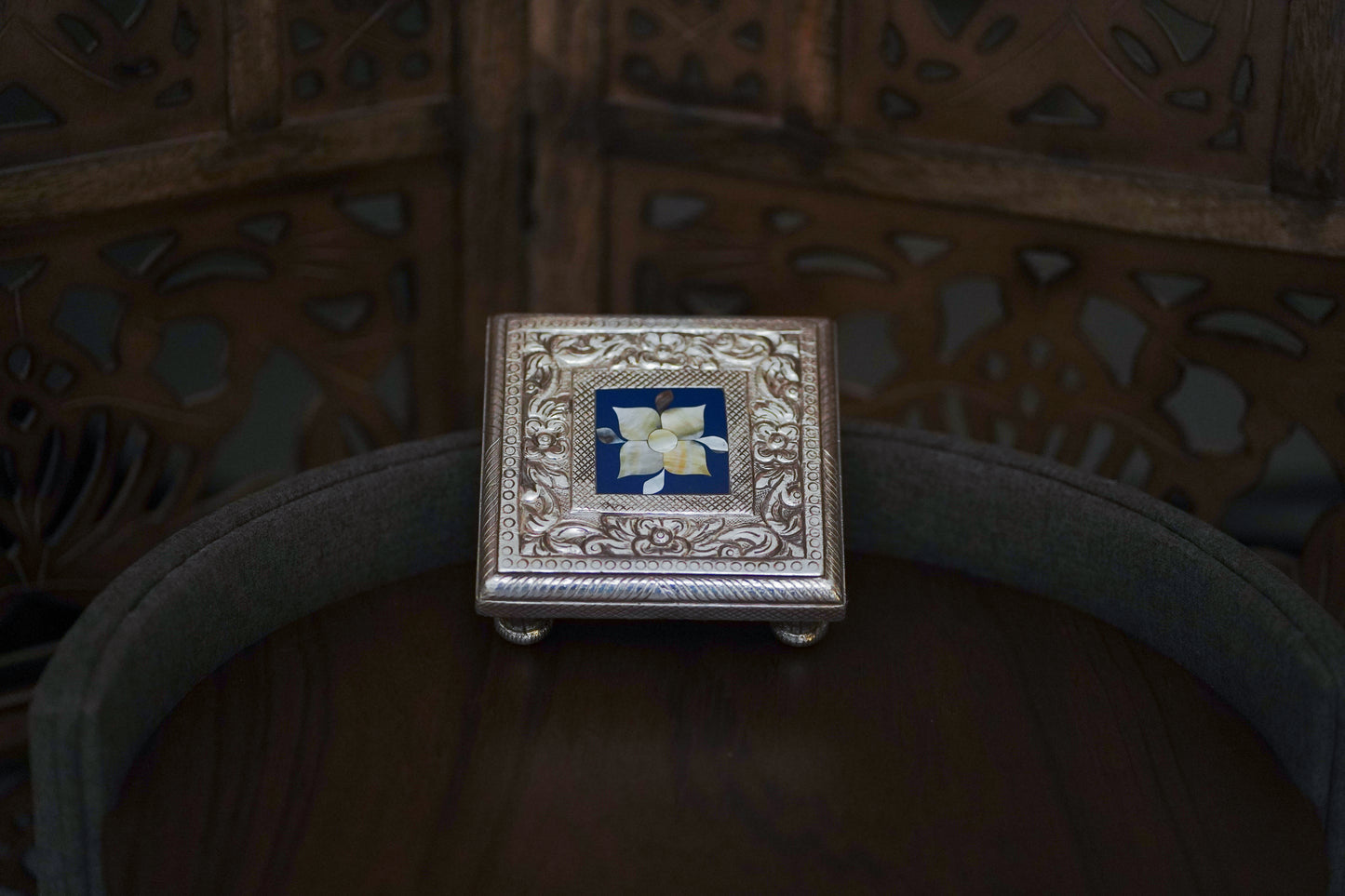 Silver Small MOP Chowki