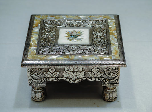 MOP Silver Yellow Chowki