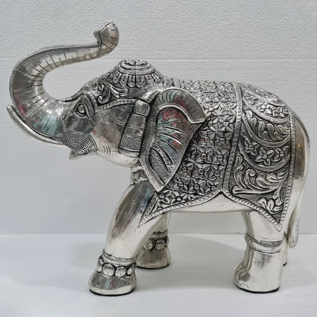 Silver Elephant Statue Collection