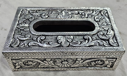 Silver Tissue Box