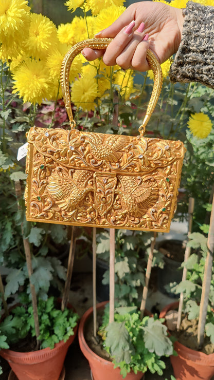 Golden Pure Silver Purse