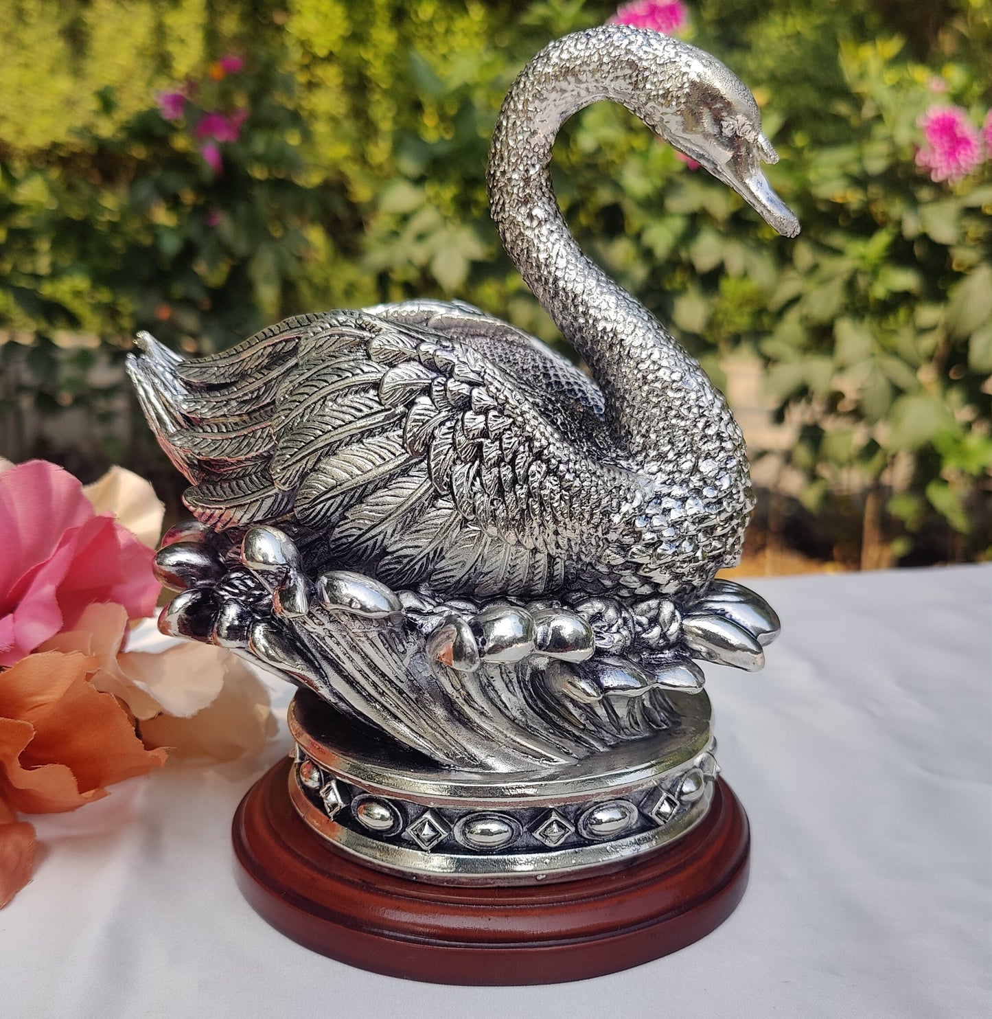 Silver Duck on Lotus