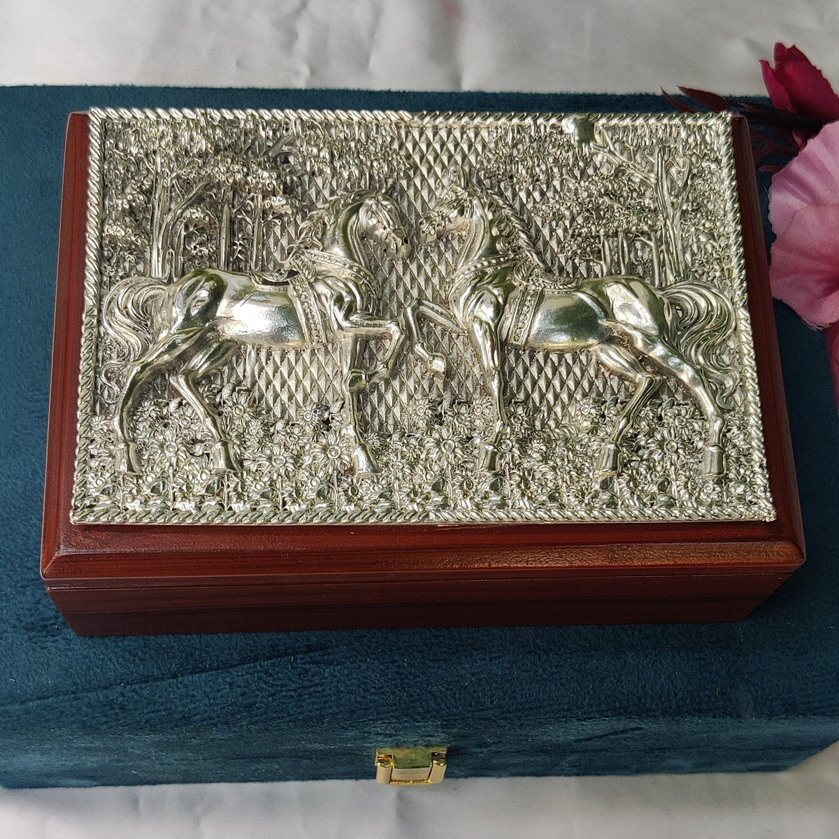 Silver Horse Dry Fruit Box