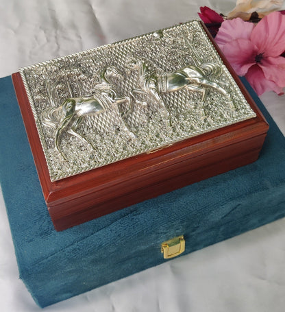 Silver Horse Dry Fruit Box