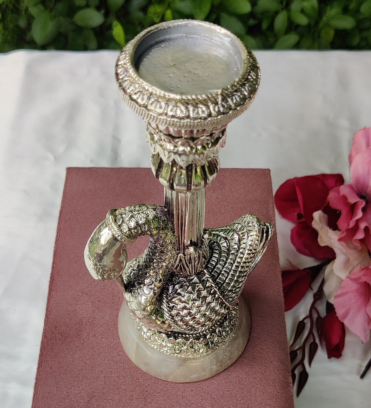 Silver Duck Candle Stick