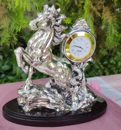 Silver Horse Table Watch