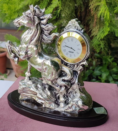 Silver Horse Table Watch