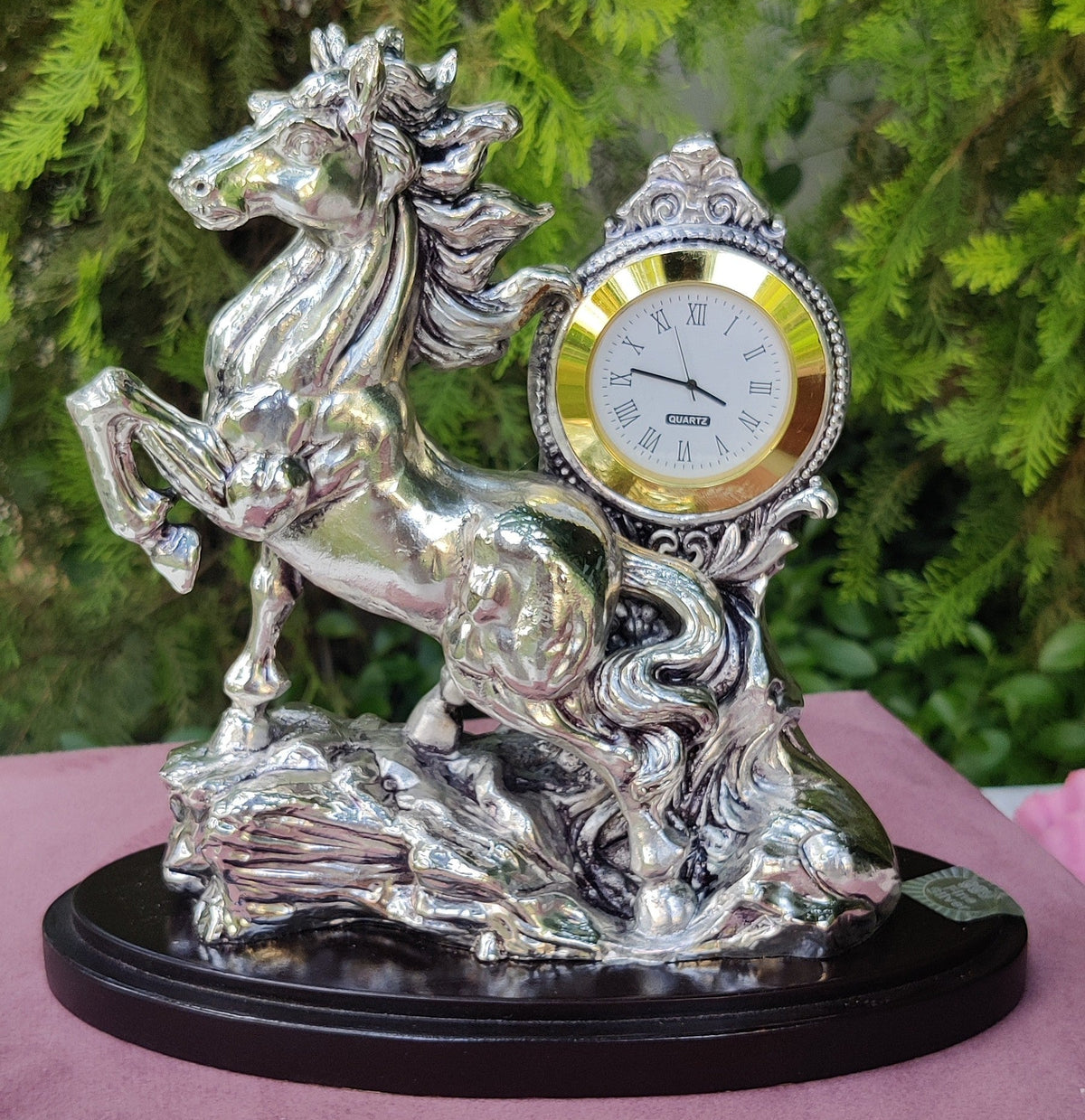 Silver Horse Table Watch