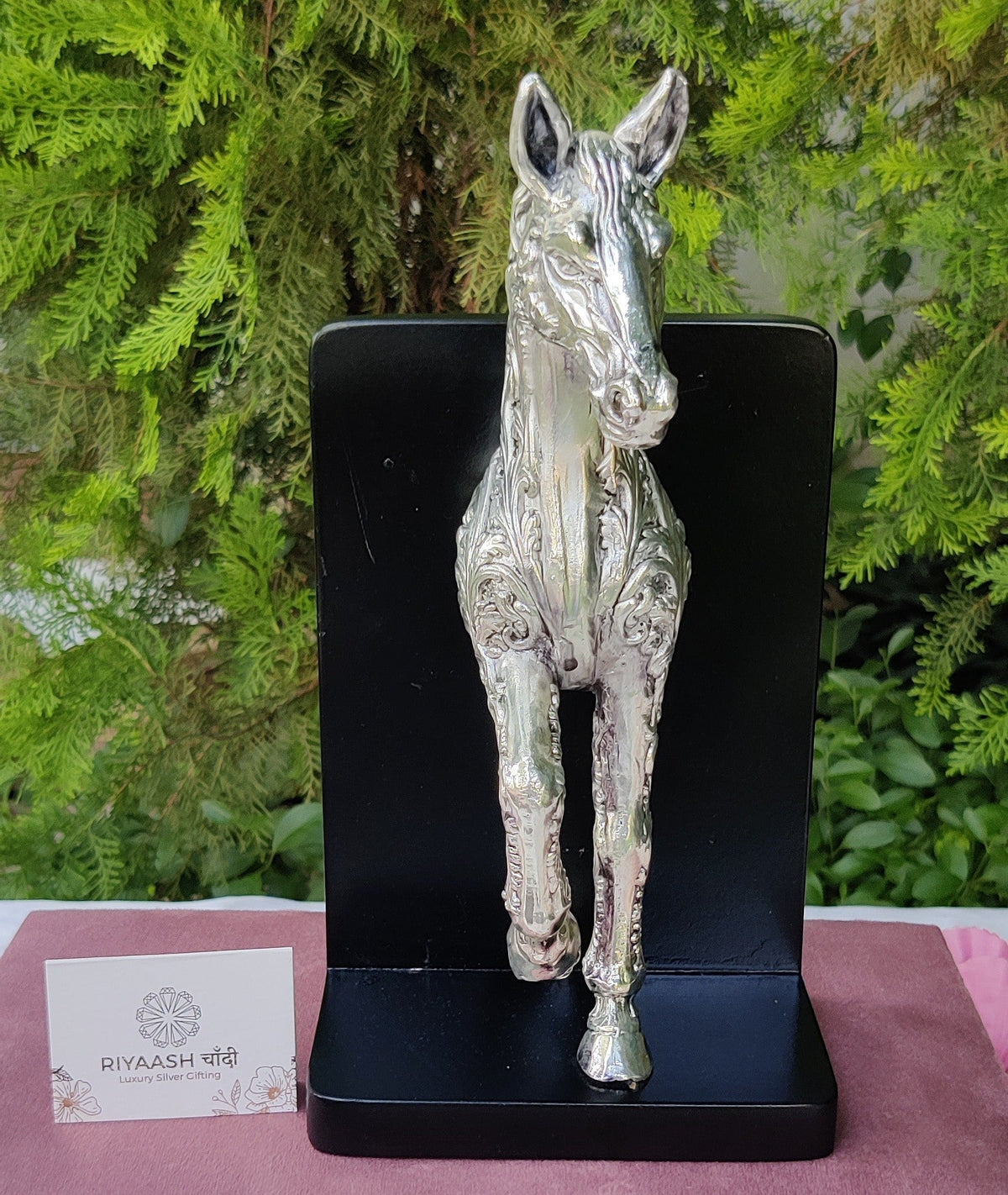 Silver Horse Book Stand