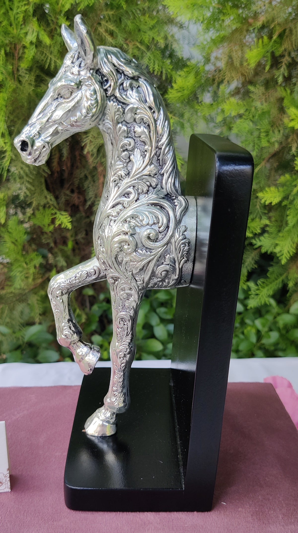 Silver Horse Book Stand