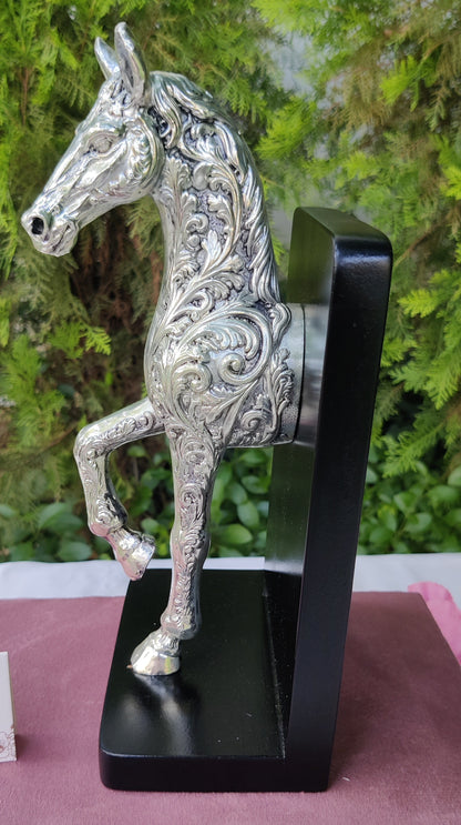 Silver Horse Book Stand