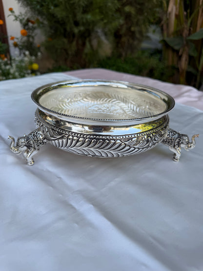 Pure Silver Elephant Leg Urli