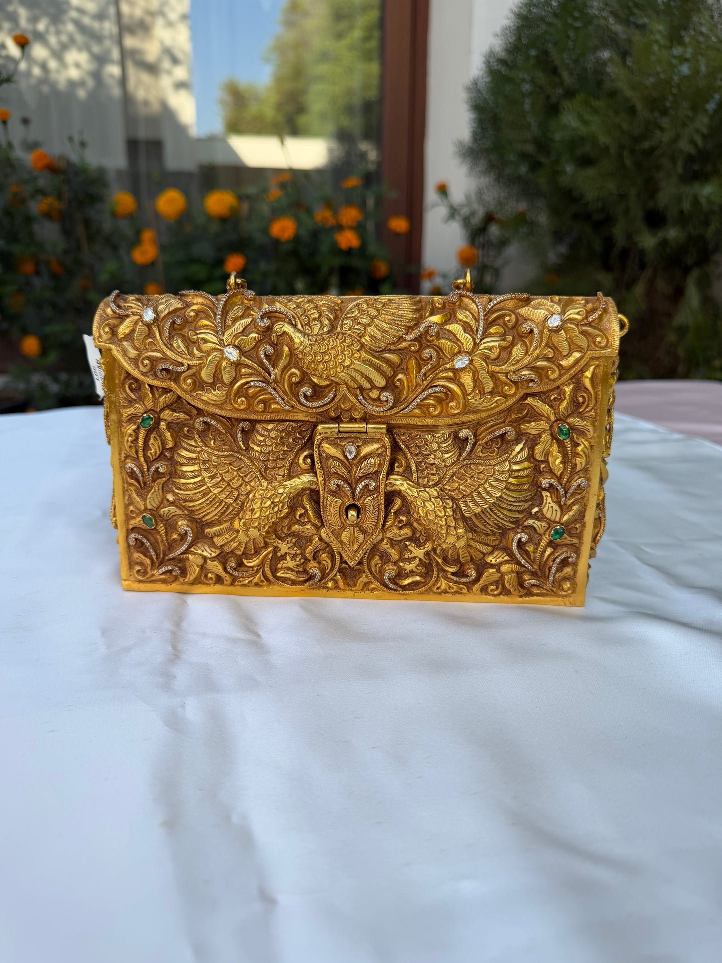Golden Pure Silver Purse