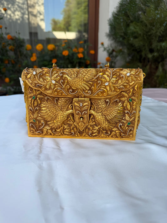 Golden Pure Silver Purse