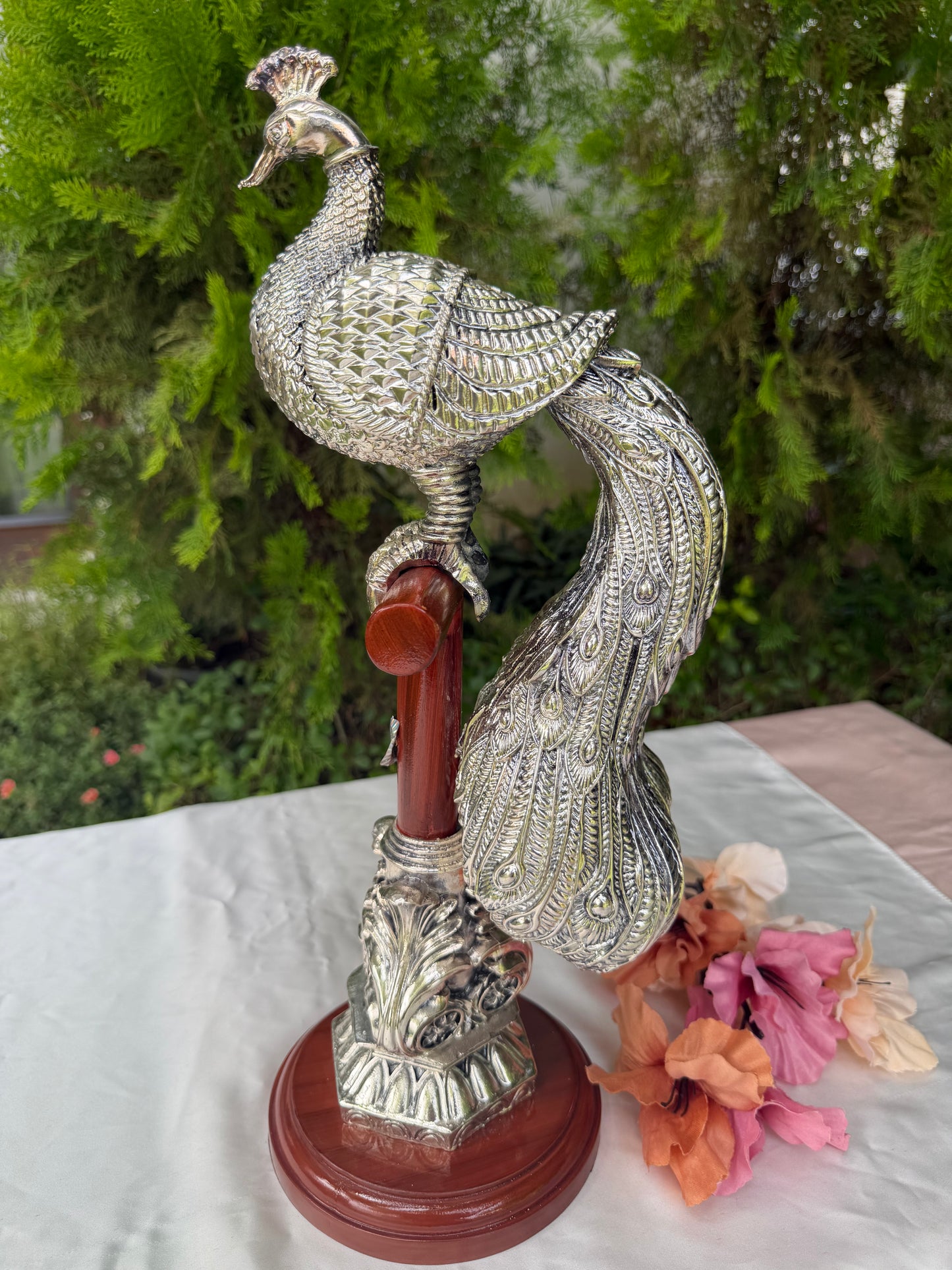 Silver Peacock