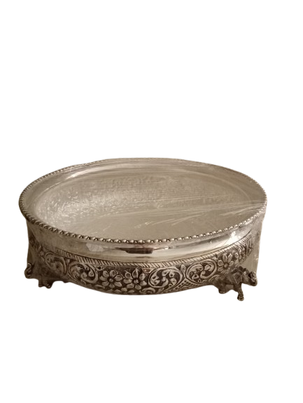Silver urli with elephant legs (Small)