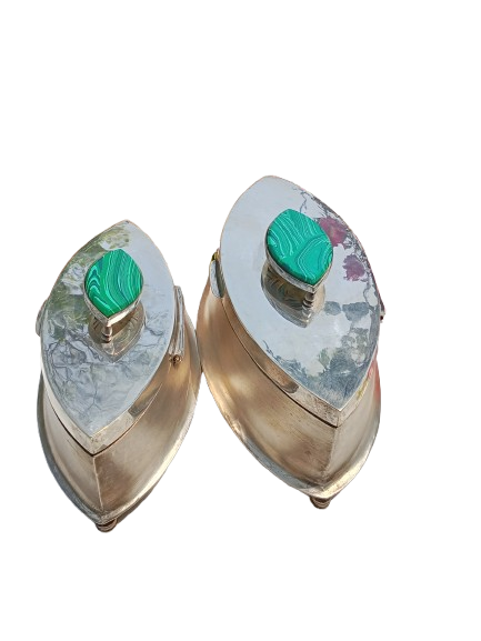 Silver Dry Fruit Box Pair